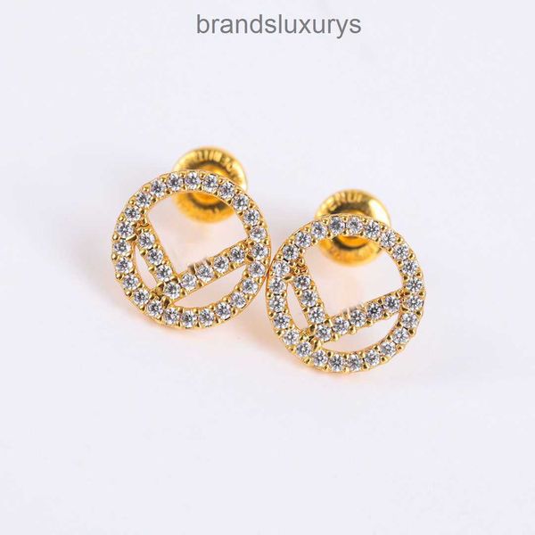 

fashion women designer earrings ear stud brand 18k gold plated designers geometry letters crystal earring wedding party jewerlry classic sty, Golden