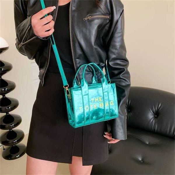 

12% off bag 2024 new launch designer handbag hand french niche pu shiny patent leather women's new trend versatile foreign style one sh