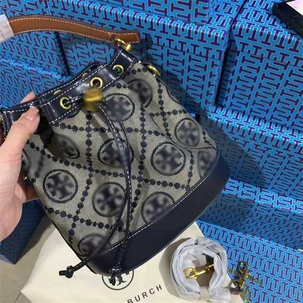 

26% off bag 2024 new launch designer handbag early launch tb women's old flower drawstring bucket one crossbody fashion