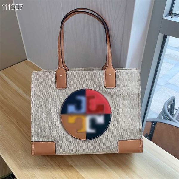 

12% off bag 2024 new launch designer handbag early launch canvas small shopping women's handheld one shoulder contrast color large capa