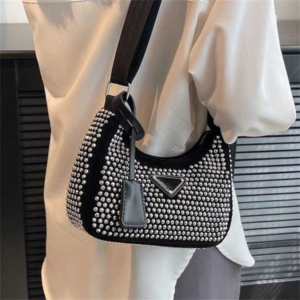 

12% off bag 2024 new launch designer handbag hand summer niche bright diamond broadband for women new high-end single shoulder underarm cros