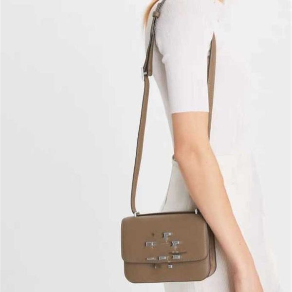

12% off bag 2024 new launch designer handbag early launch small 19cm spring/summer tb litchi pattern golden brick tofu single shoulder cross