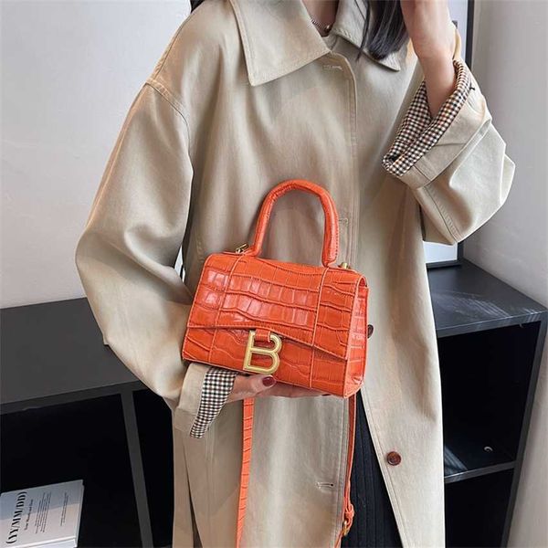 

luxury handbag shop 85% off new hourglass women's bright leather personalized one-shoulder portable messenger alligator small square ba