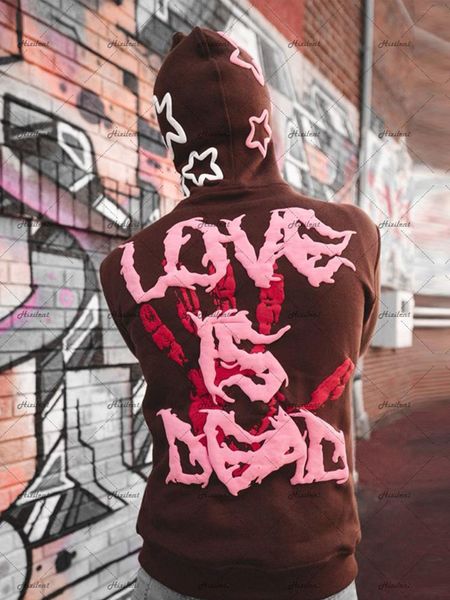 

mens hoodies sweatshirts big promotion european and american high street hiphop star print gothic punk sweatshirt sports coat pullover long, Black