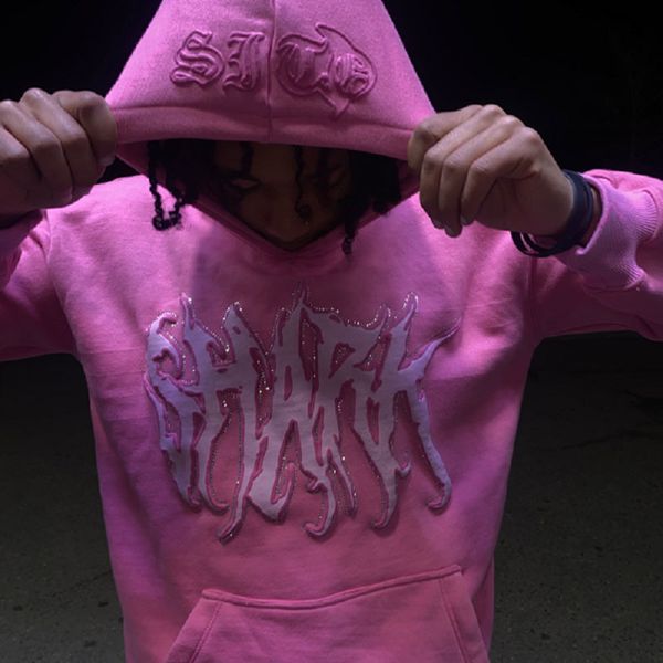 

mens hoodies sweatshirts oversized hoodie streetwear womens y2k hiphop kawaii harajuku pullover clothing 230828, Black