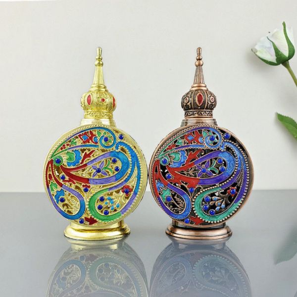 

wholesale 12ml colorful empty perfume bottles vintage arabia glass refillable perfume bottle essence fragrance bottles