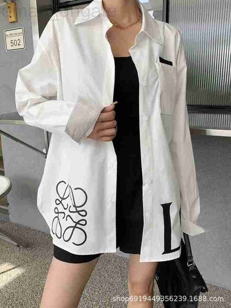 

womens blouses & shirts designer autumn new white polo neck shirt comfortable, stylish, simple, and stylish versatile