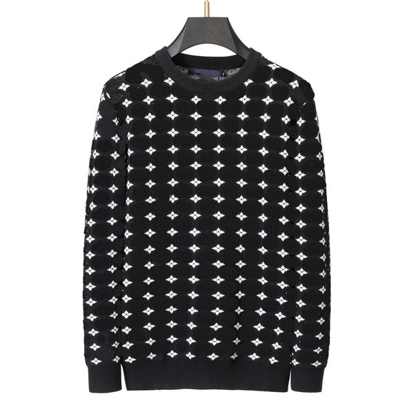 

2023 designer men's sweater classic letter women's pullover sweater long sleeve sweater logo crew-neck men's and women's, White;black