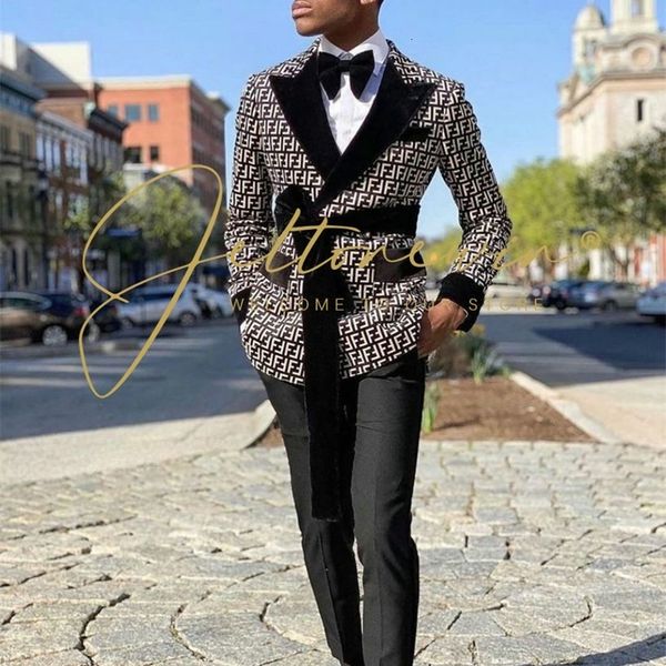 

men's suits blazers wedding suits for men latest design letters double breasted mens suit 2 piece slim fit male business blazers set wi, White;black