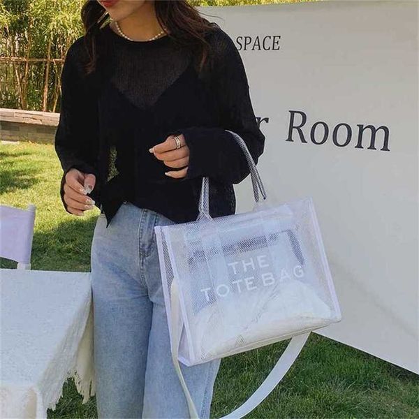 

22% off bag 2024 new launch designer handbag winter letter handheld tote texture one transparent casual crossbody women's