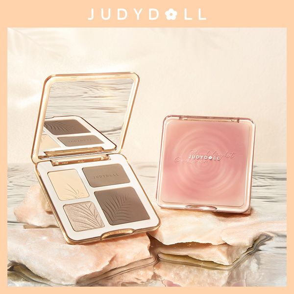 

blush judydoll 3d highlighter contour bronzer palette nude makeup natural color rendering long lasting waterproof cosmetics 230828