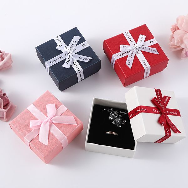 The latest letter bowknot multifunctional jewelry box, many styles to choose from, support any logo customization