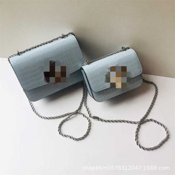 

28% off bag 2024 new launch designer handbag early launch eleanor cowhide tofu cross body chain small golden brick