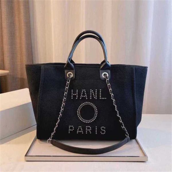 

luxury handbags sale fashion luxury evening bags handbags pearl tote canvas beach bag female portable shoulder large capacity big handbag la