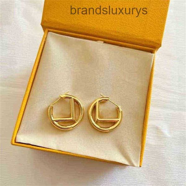 

womens premium gold earring designer stud earring luxury brand letter design f earrings fashion jewelry, Golden;silver