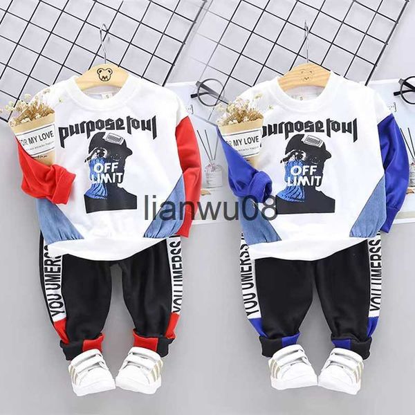 

clothing sets eachin baby boys set toddler boys clothes autumn winter kids long sleeve print blousepant 2pcs children clothing outfit suit x, White