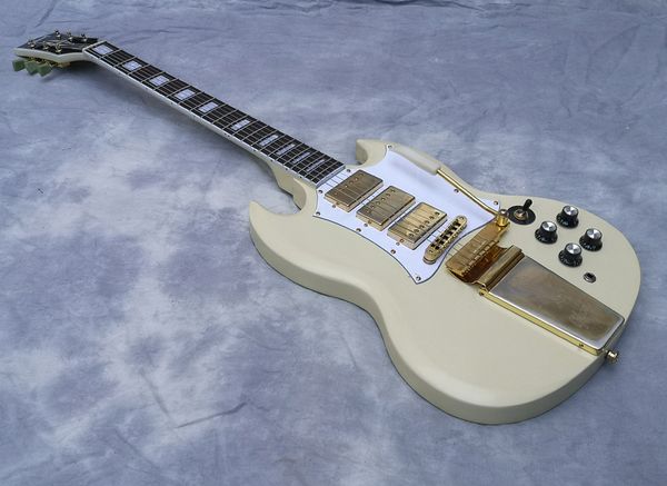 

quality guitar, jimi aged gs, viabrato double cutway, relic