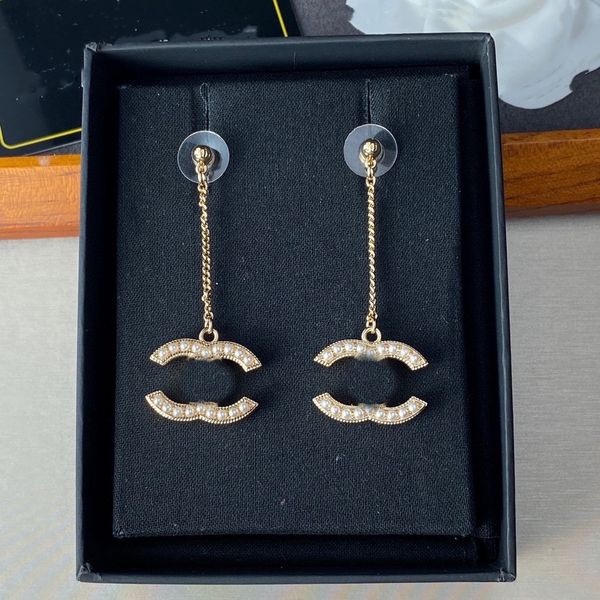

2023 popular premium brand stud earring designer girl's love channel earrings luxury fashion jewelry earring gift accessories ccity art, Golden;silver
