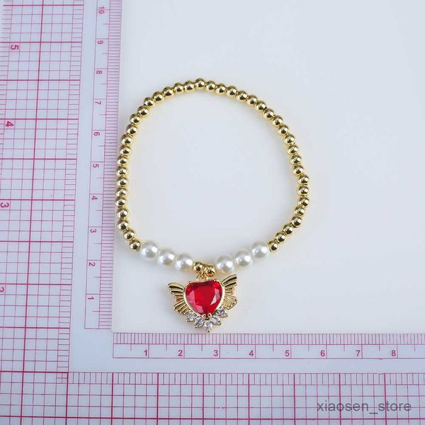 

bracelets small creative love fashion lady heart shaped bracelet jewelry copper electroplating gifts r230828, Golden;silver