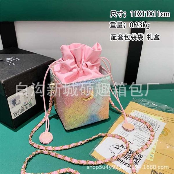 

22% off bag 2024 new launch designer handbag early launch gift box women's drawstring square net red ins lingge embroidery thread chain