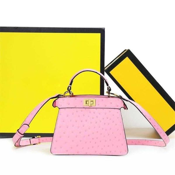 

designer bag outdoor skin women's bag leather handheld crossbody bag twist buckle peekaboo shoulder bag f bags rbuy