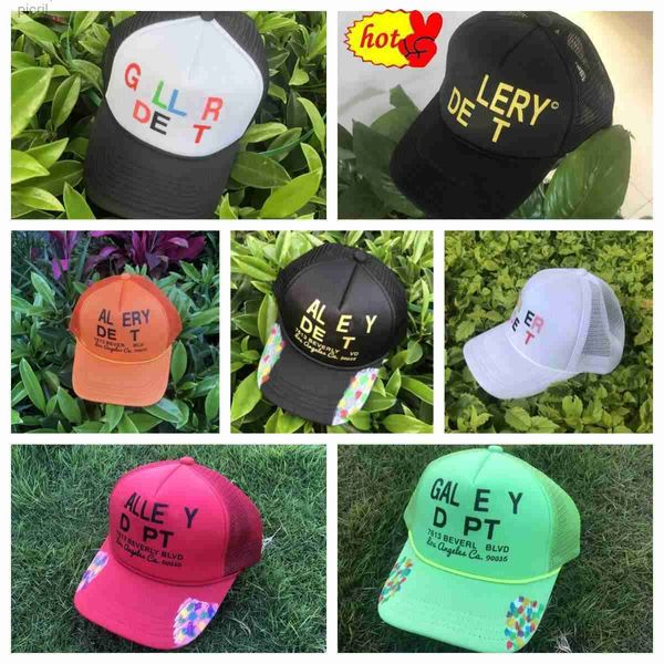 

summer designer ball caps gp graffiti hat casual lettering galleryes curved brim baseball cap mens womens letters printing hats de pt., Blue;gray