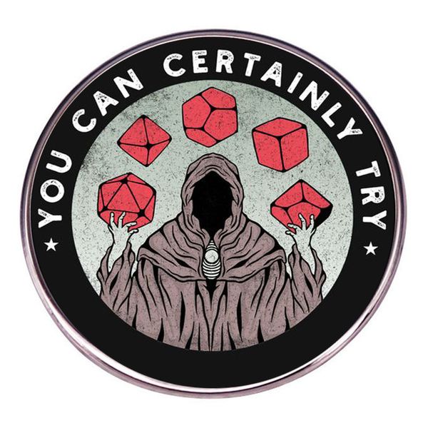 

dice try brooch cute anime movies games hard enamel pins collect cartoon brooch backpack hat bag collar lapel badges, Blue