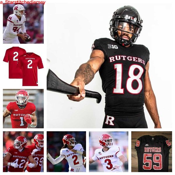 

rutgers scarlet knights football jersey 88 mike higgins 20 elijuwan mack 12 vilay nakkoun jr. 61 emir stinette 7 robert longerbeam 21 johnny, Black