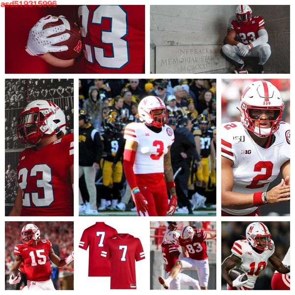 

nebraska cornhuskers football jersey 21 emmett johnson 58 mason goldman 76 sam sledge 86 rollins 40 dwight bootle ii 10 jimari butler 24 buf, Black
