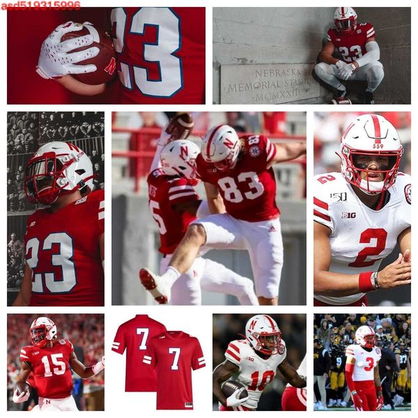 

nebraska cornhuskers football jersey 32 mikai gbayor 15 quinton newsome 0 nash hutmacher 88 ismael smith flores 26 koby bretz 22 gabe ervin, Black