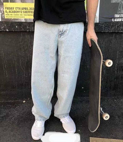 

big boy jeans designer skater wide leg loose denim casual pantsdhfw favourite fashion rushed new arrivals, Blue