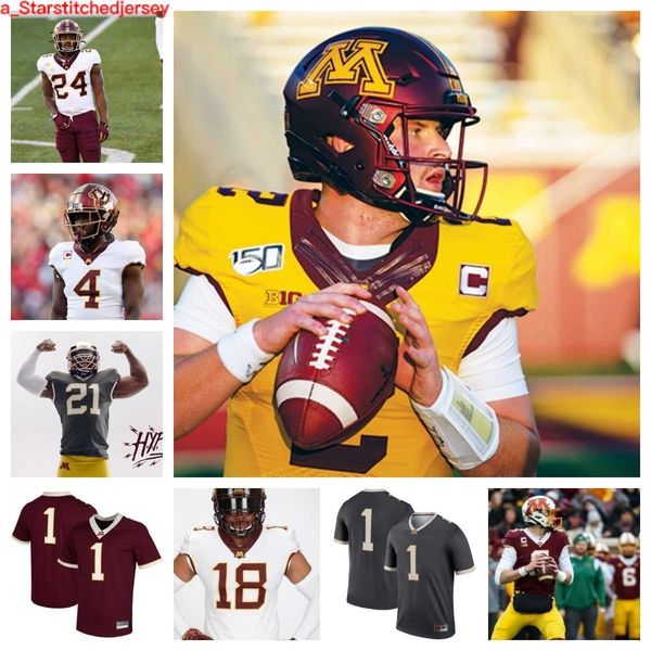 

minnesota golden gophers football jersey 69 aireontae ersery 19 pierce walsh 78 ashton beers 49 matt kingsbury 7 autman-bell 16 coleman brys, Black
