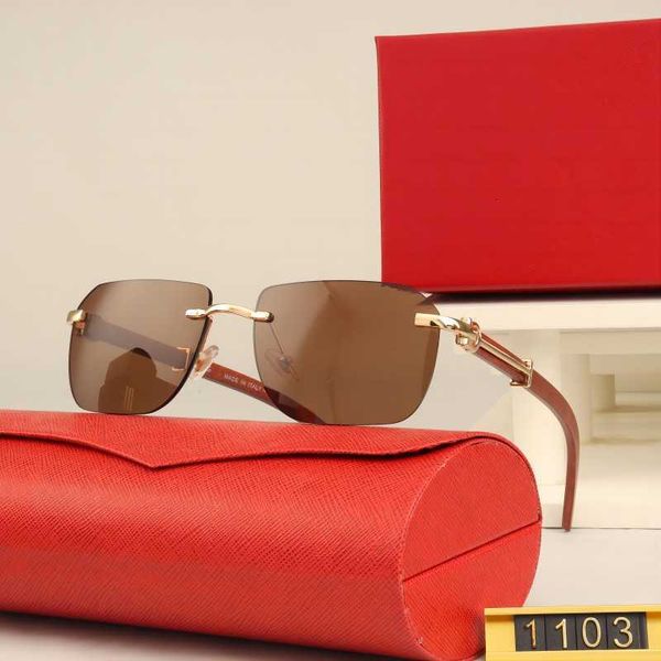 

23 new kajia xiaokang frame wooden legs high definition fashion sunglasses personalized small box sunglasses network red same style rcy9, White;black