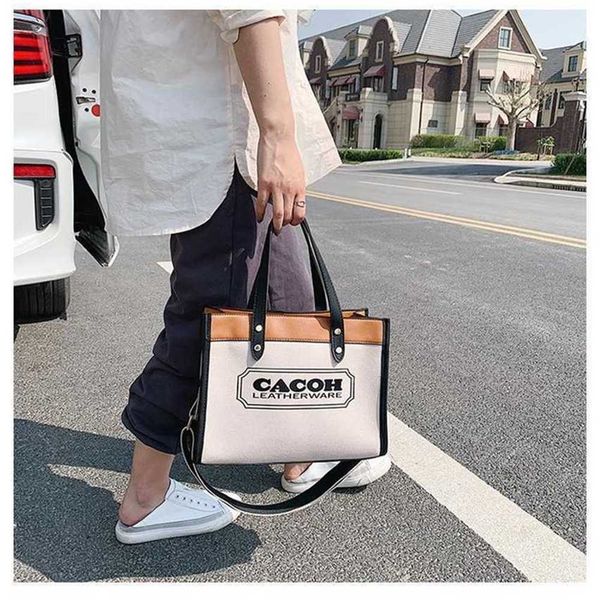 

luxury handbag fashion women's bag large capacity letter tote commuting to work popular shoulder contrast color versatile crossbody 65%