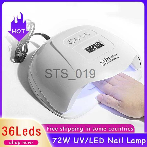 

nail dryers xplus nail dryer 72w led nail lamp uv light for drying gel nail polish with motion sensing manicure pedicure art tools x0828