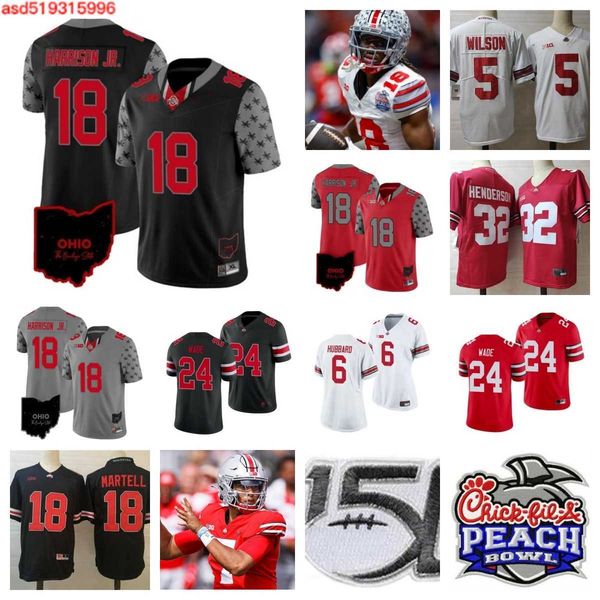 

2023 ohio state buckeyes stitched 3 cameron martinez 17 mitchell melton 85 bennett christian 81 sam hart 76 miles walker 84 joe royer 73 gra, Black