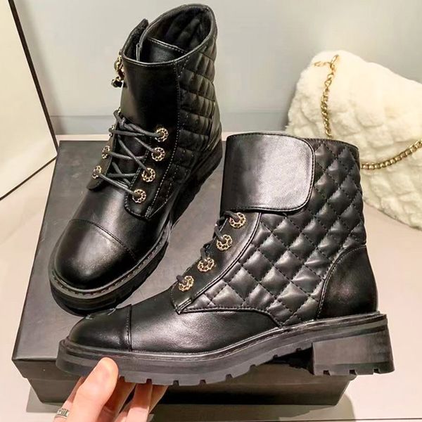 

news designers ankle boots women boots colored round head thick sole elevated elastic martin boots lace up shoes adjustable zipper opening m, Black