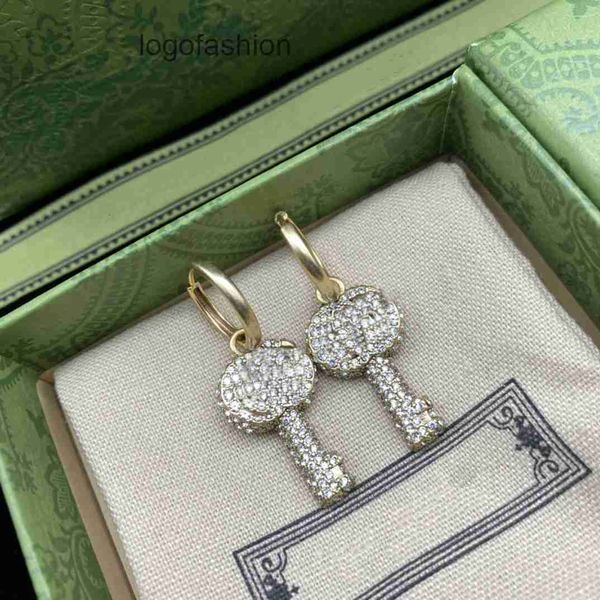 

earrings designer for women key charm earrings for women diamond letter earrings fashion style earring jewelry supply, Golden