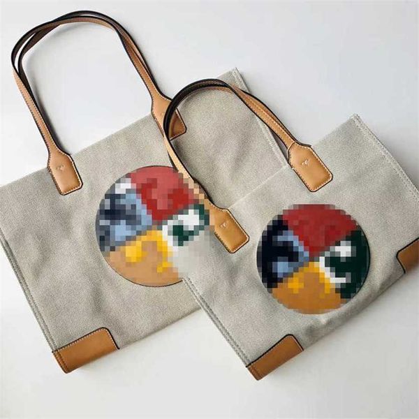 

22% off bag 2024 new launch designer handbag early launch leisure and fashionable color label splicing tb shopping mommy large capacity wome