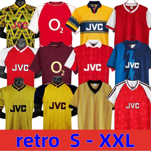 

96 97 bergkamp retro soccer jerseys highbury galla 05 06 86 88 89 persie vieira merson adams football shirt pires henry reyes football shirt, Black;yellow