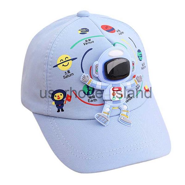 

caps hats baby boy girl baseball cap astronaut sports hat for toddler kids novel fancy space headwear adjustable 1-5 years x0828, Yellow