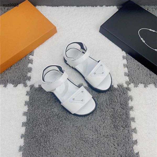 

23ss summer baby shoes fashion kids sandal sizes 26-35 children beach sandals including brand shoe box, Black;red