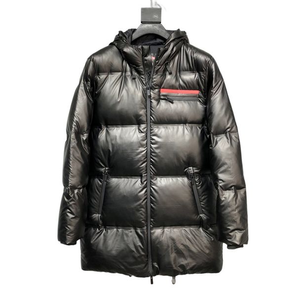 

2023 winter women's down jacket designer fashion couple men's down parka outdoor thermal women's coat p letter hooded men&#03, Black
