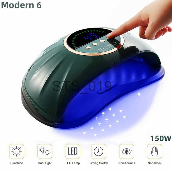

nail dryers 2022 modern 6 professional nail dryer 150w uv led lamps for curing all nail gel polish with motion sensing display manicure tool