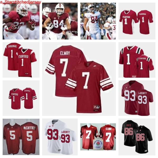 

stanford cardinal football jersey 76 jack leyrer 69 jake maikkula 29 terian williams 33 alaka'i gilman 36 tre williams 30 elic ayomanor, Black