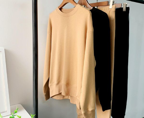 

toteme women embroidered hoody / draw string sweat pants simier suit, White;black