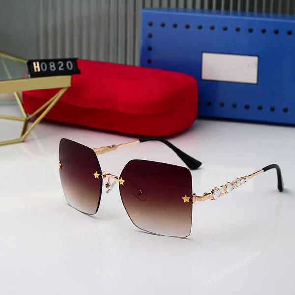 

designer sunglasses for women 2023 new style men's and women's box glasses dark uv resistant straight 1b1dt, White;black