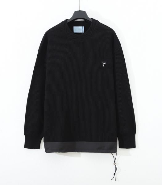

pra designer sweater cardigan luxury men and women gradient jacquard letters men's fashion paris t street long sleeves oversize plus si