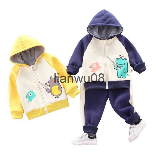 

clothing sets boys clothes 14 years autumn winter casual children clothing hooded costume outfit suit kids tracksuit for girls clothing sets, White