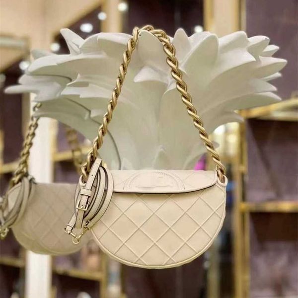 

26% off bag 2024 new launch designer handbag early launch tb fleming sheepskin diamond half moon single crossbody chain portable underarm